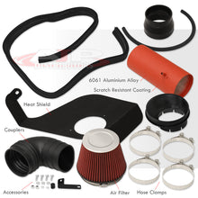 Load image into Gallery viewer, Cadillac CTS-V 5.7L V8 2004-2005 / CTS-V 6.0L V8 2006-2007 Cold Air Intake Red + Heat Shield
