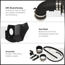 Load image into Gallery viewer, Cadillac CTS-V 6.2L V8 2009-2015 Cold Air Intake Black + Heat Shield