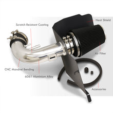Load image into Gallery viewer, Ford Mustang 5.0L V8 2011-2014 Cold Air Intake Polished + Heat Shield