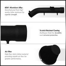 Load image into Gallery viewer, Toyota Tacoma 1999-2004 / 4Runner 1999-2002 3.4L V6 Cold Air Intake Black + Heat Shield