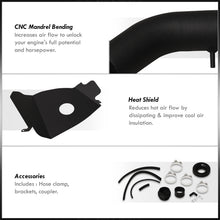 Load image into Gallery viewer, Toyota Tacoma 1999-2004 / 4Runner 1999-2002 3.4L V6 Cold Air Intake Black + Heat Shield