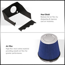 Load image into Gallery viewer, Ford F150 2009-2014 / Expedition 2007-2014 / Lincoln Navigator 2007-2014 5.4L V8 Cold Air Intake Blue + Heat Shield