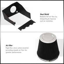 Load image into Gallery viewer, Ford F150 2009-2014 / Expedition 2007-2014 / Lincoln Navigator 2007-2014 5.4L V8 Cold Air Intake Polished + Heat Shield