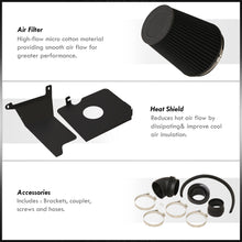 Load image into Gallery viewer, Chevrolet Silverado 2500HD 3500 2004-2005 / GMC Sierra 2004-2005 6.6L V8 Cold Air Intake Black + Heat Shield