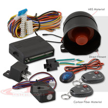 Load image into Gallery viewer, Universal Car Alarm with Carbon Fiber Remotes