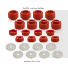 Load image into Gallery viewer, Chevrolet Silverado 1500 2500 1999-2014 / 2500HD 2001-2006 / GMC Sierra 1500 2500 1999-2014 Body Mount Bushings Kit Red (Oval Upper Mounts)