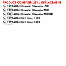 Load image into Gallery viewer, Chevrolet Silverado 1500 2500 1999-2014 / 2500HD 2001-2006 / GMC Sierra 1500 2500 1999-2014 Body Mount Bushings Kit Red (Oval Upper Mounts)
