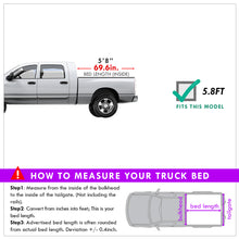 Load image into Gallery viewer, Chevrolet Silverado 1500 5.8FT 2019-2022 / GMC Sierra 1500 5.8FT 2019-2022 Soft Tri Fold Truck Tonneau Bed Cover (Extra Short Bed 5´8")