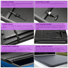Load image into Gallery viewer, Chevrolet Silverado 1500 5.8FT 2019-2022 / GMC Sierra 1500 5.8FT 2019-2022 Soft Tri Fold Truck Tonneau Bed Cover (Extra Short Bed 5´8")