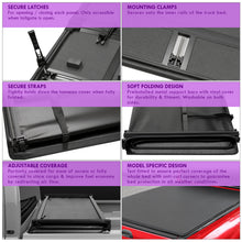 Load image into Gallery viewer, Chevrolet Silverado 1500 5.8FT 2007-2013 / GMC Sierra 1500 5.8FT 2007-2013 Soft 4 Fold Truck Tonneau Bed Cover (Extra Short Bed 5´8")