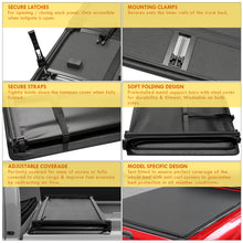 Load image into Gallery viewer, Dodge Ram 1500 2002-2018 / RAM 1500 Classic 2019-2022 / Dodge Ram 2500 3500 2003-2022 8FT Soft 4 Fold Truck Tonneau Bed Cover (Long Bed 8´ without Ram Box)