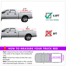 Load image into Gallery viewer, Ford F250 F350 F450 F550 Super Duty 6.8FT 1999-2016 Hard Tri Fold Truck Tonneau Bed Cover (Standard Short Bed 6´8")