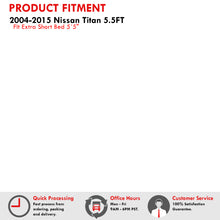 Load image into Gallery viewer, Nissan Titan 5.5FT 2004-2015 Hard Tri Fold Truck Tonneau Bed Cover (Extra Short Bed 5´5")