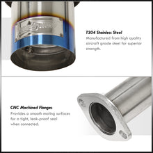 Load image into Gallery viewer, Acura Integra Hatchback GS LS RS 1994-2001 N1 Style Stainless Steel Catback Exhaust System Burnt Tip (Piping: 2.5" / 65mm | Tip: 4.5")