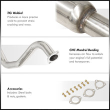 Load image into Gallery viewer, Acura Integra Hatchback GS LS RS 1994-2001 N1 Style Stainless Steel Catback Exhaust System Burnt Tip (Piping: 2.5" / 65mm | Tip: 4.5")