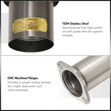 Load image into Gallery viewer, Acura Integra Hatchback GS LS RS 1994-2001 N1 Style Stainless Steel Catback Exhaust System Gunmetal (Piping: 2.5" / 65mm to 3.0" / 76mm | Tip: 4.5")