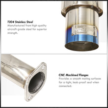 Load image into Gallery viewer, Acura Integra Hatchback GS LS RS 1994-2001 N1 Style Stainless Steel Catback Exhaust System Burnt Tip (Piping: 2.5" / 65mm to 3.0" / 76mm | Tip: 4.5")