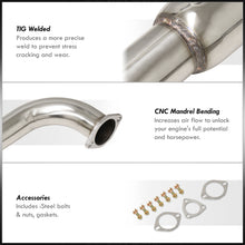 Load image into Gallery viewer, Acura Integra Hatchback GS LS RS 1994-2001 N1 Style Stainless Steel Catback Exhaust System (Piping: 2.5" / 65mm to 3.0" / 76mm | Tip: 4.5")