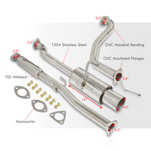 Load image into Gallery viewer, Acura Integra GSR Hatchback 1994-2001 N1 Style Stainless Steel Catback Exhaust System (Piping: 2.5" / 65mm | Tip: 4.5")