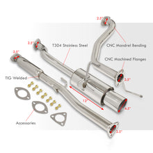 Load image into Gallery viewer, Acura Integra GSR Hatchback 1994-2001 N1 Style Stainless Steel Catback Exhaust System (Piping: 2.5&quot; / 65mm | Tip: 4.5&quot;)
