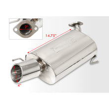 Load image into Gallery viewer, Acura TSX 2.4L I4 2009-2014 Dual Tip Stainless Steel Catback Exhaust System (Piping: 2.5" / 65mm | Tip: 4.0")