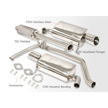 Load image into Gallery viewer, Acura TSX 2.4L I4 2009-2014 Dual Tip Stainless Steel Catback Exhaust System (Piping: 2.5" / 65mm | Tip: 4.0")