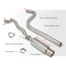 Load image into Gallery viewer, Chevrolet Cavalier 1995-2002 / Pontiac Sunfire 1995-2002 Stainless Steel Catback Exhaust System (Piping: 2.5" / 65mm | Tip: 4.5")