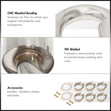 Load image into Gallery viewer, Chevrolet Corvette C5 Z06 5.7L V8 1997-2004 Oval Quad Tip Stainless Steel Catback Exhaust System (Piping: 2.5" / 65mm | Tip: 4.5")