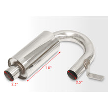 Load image into Gallery viewer, Chevrolet Corvette C5 Z06 5.7L V8 1997-2004 Oval Quad Tip Stainless Steel Catback Exhaust System (Piping: 2.5" / 65mm | Tip: 4.5")