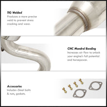 Load image into Gallery viewer, Ford Focus ZX3 ZX5 2000-2004 Stainless Steel Catback Exhaust System (Piping: 3.0" / 76mm | Tip: 4.0")