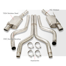 Load image into Gallery viewer, Ford Mustang 4.6L 5.4L V8 2005-2009 Dual Tip Stainless Steel Catback Exhaust System (Tip: 3.5")