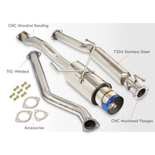 Load image into Gallery viewer, Honda Civic EX 2001-2005 N1 Style Stainless Steel Catback Exhaust System Burnt Tip (Piping: 2.5" / 65mm | Tip: 4.5")