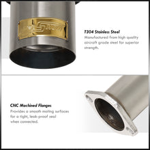 Load image into Gallery viewer, Honda Civic EX 2001-2005 N1 Style Stainless Steel Catback Exhaust System Gunmetal (Piping: 2.5" / 65mm to 3.0" / 76mm | Tip: 4.5")