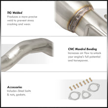 Load image into Gallery viewer, Honda Civic EX 2001-2005 N1 Style Stainless Steel Catback Exhaust System Gunmetal (Piping: 2.5" / 65mm to 3.0" / 76mm | Tip: 4.5")