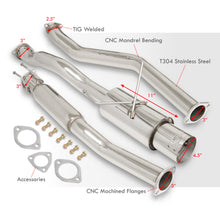 Load image into Gallery viewer, Honda Civic EX 2001-2005 N1 Style Stainless Steel Catback Exhaust System (Piping: 2.5" / 65mm to 3.0" / 76mm | Tip: 4.5")