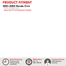 Load image into Gallery viewer, Honda Civic EX 2001-2005 N1 Style Stainless Steel Catback Exhaust System (Piping: 2.5" / 65mm to 3.0" / 76mm | Tip: 4.5")