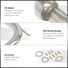 Load image into Gallery viewer, Honda Civic SI Sedan 2006-2011 N1 Style Stainless Steel Catback Exhaust System (Piping: 2.5" / 65mm | Tip: 4.5")