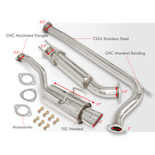 Load image into Gallery viewer, Honda Civic SI Sedan 2006-2011 N1 Style Stainless Steel Catback Exhaust System (Piping: 2.5" / 65mm | Tip: 4.5")