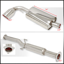 Load image into Gallery viewer, Honda Civic Hatchback 1988-1991 Stainless Steel Catback Exhaust System (Piping: 2.25" / 58mm | Tip: 4.5")