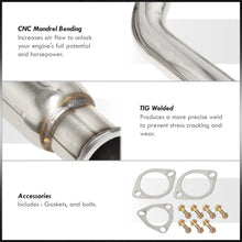 Load image into Gallery viewer, Honda Civic Hatchback 1992-1995 N1 Style Stainless Steel Catback Exhaust System (Piping: 2.5" / 65mm to 3.0" / 76mm | Tip: 4.5")