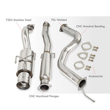 Load image into Gallery viewer, Honda Civic Hatchback 1992-1995 N1 Style Stainless Steel Catback Exhaust System (Piping: 2.5" / 65mm to 3.0" / 76mm | Tip: 4.5")