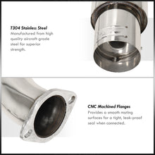 Load image into Gallery viewer, Honda Accord 2.3L I4 1998-2002 N1 Style Stainless Steel Catback Exhaust System (Piping: 2.5" / 65mm | Tip: 4.5")