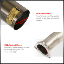 Load image into Gallery viewer, Honda Accord 3.0L V6 1998-2002 N1 Style Stainless Steel Catback Exhaust System Gunmetal (Piping: 2.5" / 65mm | Tip: 4.5")