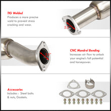 Load image into Gallery viewer, Honda Accord 3.0L V6 1998-2002 N1 Style Stainless Steel Catback Exhaust System Gunmetal (Piping: 2.5" / 65mm | Tip: 4.5")