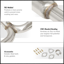 Load image into Gallery viewer, Honda Accord 3.0L V6 1998-2002 N1 Style Stainless Steel Catback Exhaust System (Piping: 2.5" / 65mm | Tip: 4.5")