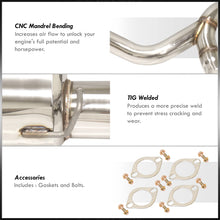 Load image into Gallery viewer, Hyundai Tiburon V6 2003-2006 Dual Tip Stainless Steel Catback Exhaust System Burnt Tip (Piping: 2.5" / 65mm | Tip: 4.5")