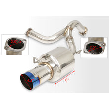 Load image into Gallery viewer, Hyundai Tiburon V6 2003-2006 Dual Tip Stainless Steel Catback Exhaust System Burnt Tip (Piping: 2.5" / 65mm | Tip: 4.5")