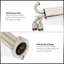 Load image into Gallery viewer, Hyundai Genesis Coupe 2.0L Turbo 2010-2014 Quad Tip Stainless Steel Catback Exhaust System (Piping: 2.5" / 65mm | Tip: 3.5")