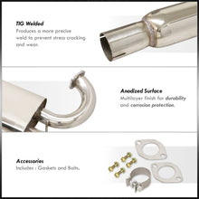 Load image into Gallery viewer, Hyundai Genesis Coupe 2.0L Turbo 2010-2014 Quad Tip Stainless Steel Catback Exhaust System (Piping: 2.5" / 65mm | Tip: 3.5")