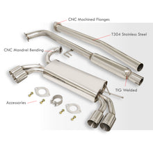 Load image into Gallery viewer, Hyundai Genesis Coupe 2.0L Turbo 2010-2014 Quad Tip Stainless Steel Catback Exhaust System (Piping: 2.5" / 65mm | Tip: 3.5")